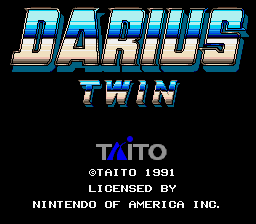 Darius Twin (USA) Title Screen
